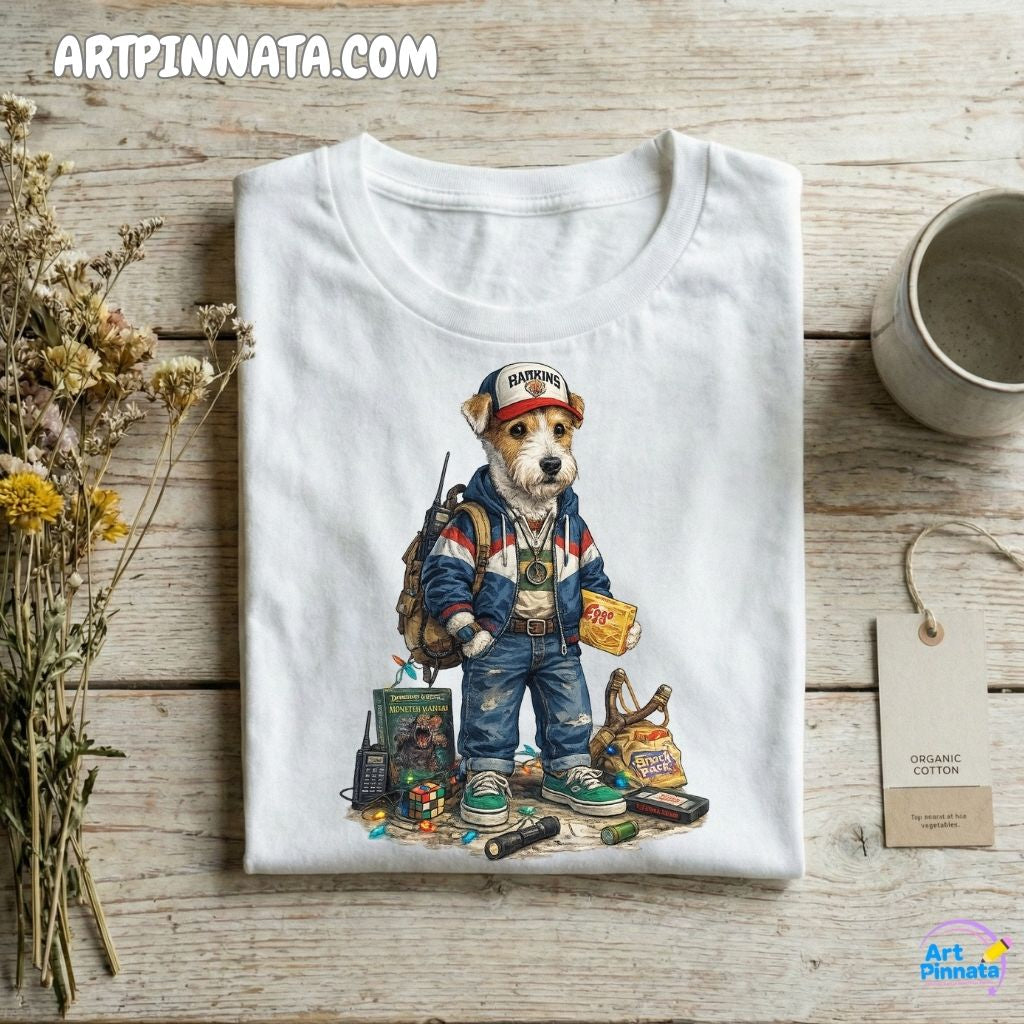 Artpinnata Style polera - Fox Terrier - Stranger Style