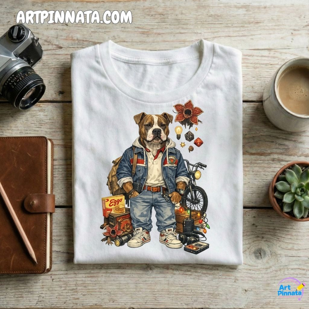 Artpinnata Style polera - Pitbull- Stranger Style