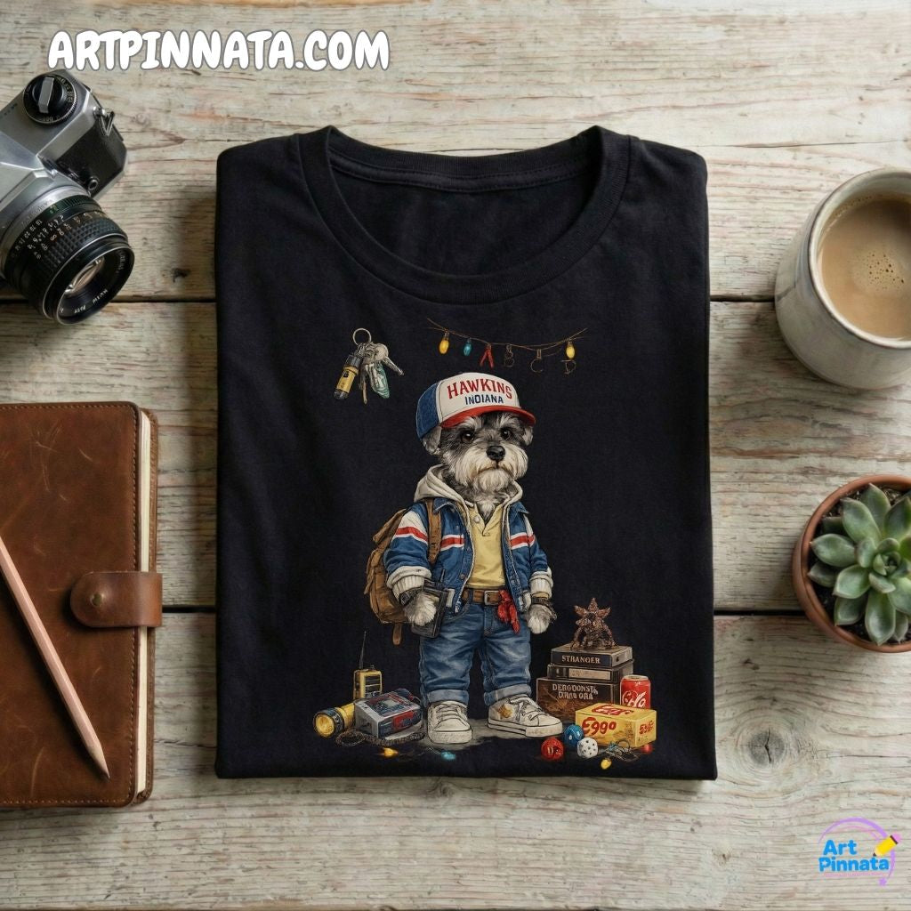 Artpinnata Style polera - Schnauzer (Miniatura) - Stranger Style