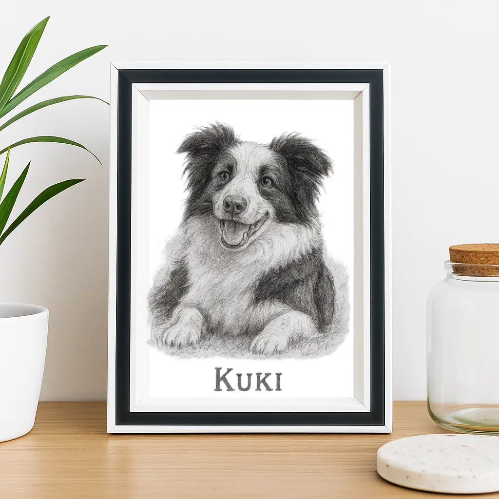 Retrato personalizado Mascota/ Estilo "Trazzoo"