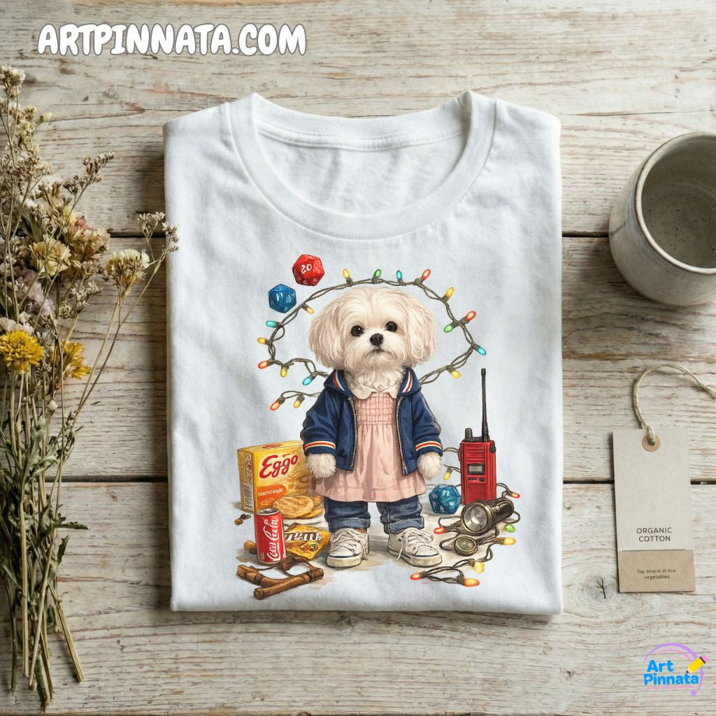 Artpinnata Style polera - Maltese- Stranger Style