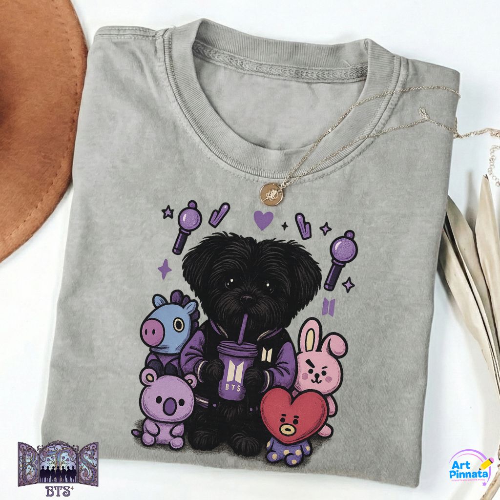 Army Polera BTS - Maltes Negro