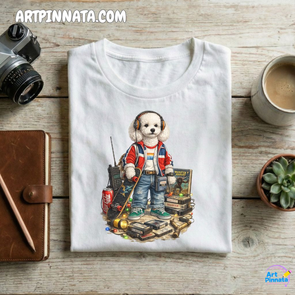 Artpinnata Style polera - Poodle- Stranger Style