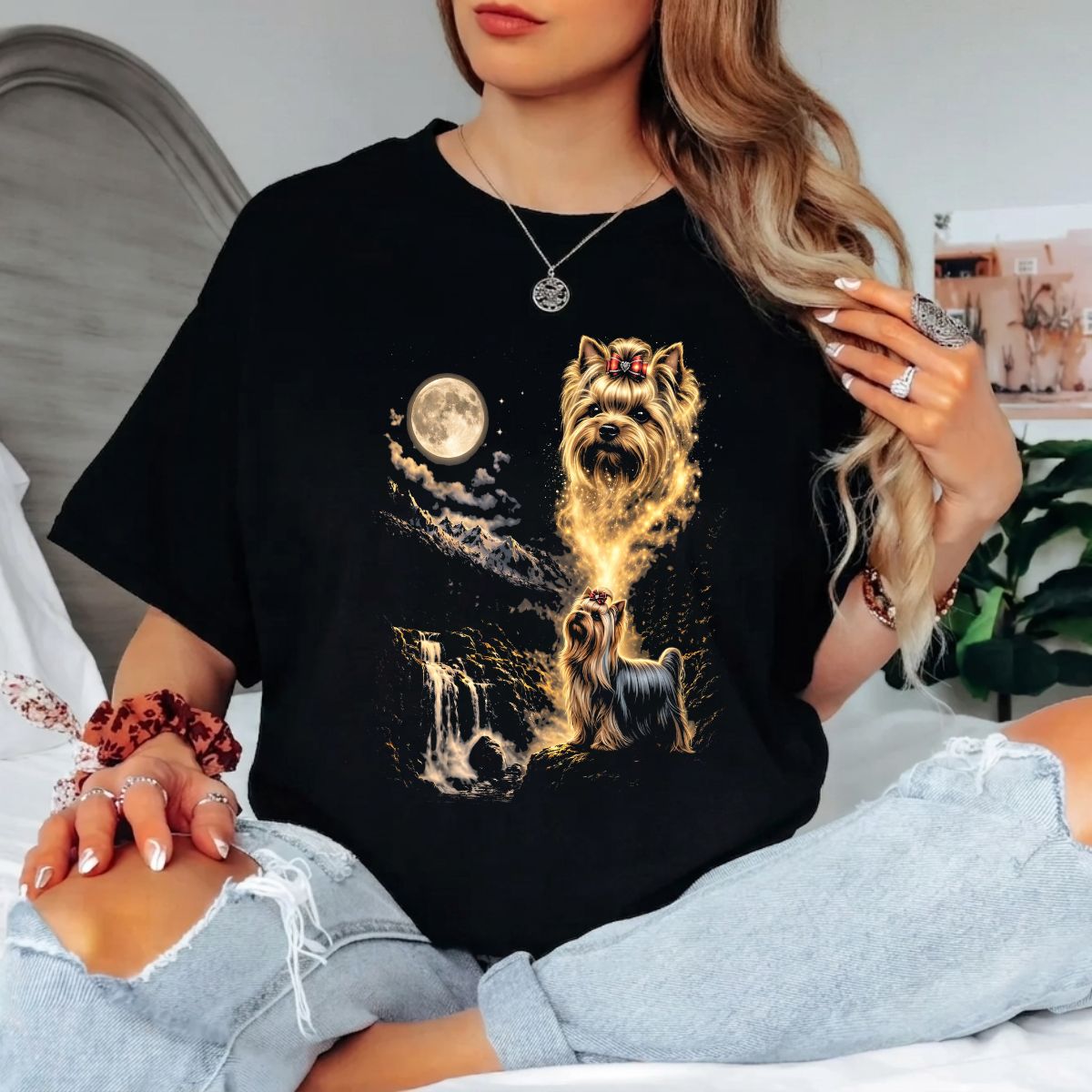Polera Personalizada Mascota/ Inspirador Semitono (Solo Polera negra)