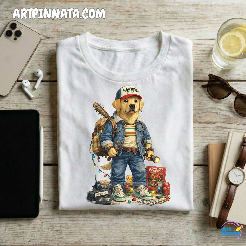 Artpinnata Style polera - Labrador Retriever- Stranger Style