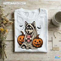 Polera Dog 2 Fantasma Halloween