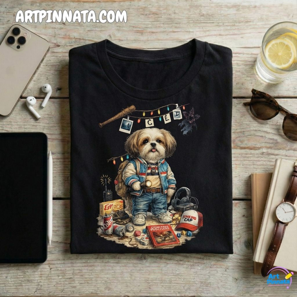 Artpinnata Style polera - Shih tzu- Stranger Style