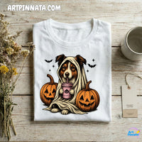 Polera Dog 3 Fantasma Halloween