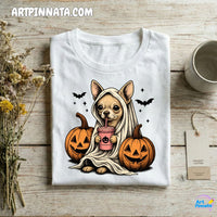 Polera Dog 2 Fantasma Halloween