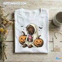 Polera Dog 4 Fantasma Halloween