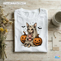 Polera Cat Fantasma Halloween