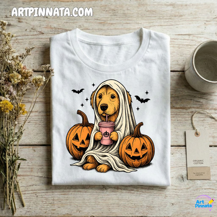 Polera Dog 3 Fantasma Halloween