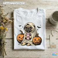 Polera Dog 4 Fantasma Halloween