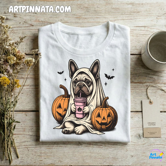 Polera Dog 4 Fantasma Halloween