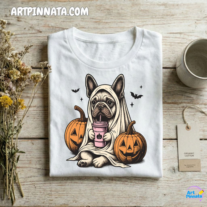 Polera Dog 4 Fantasma Halloween