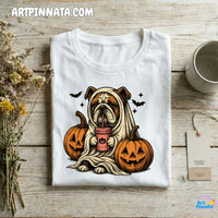 Polera Dog 3 Fantasma Halloween