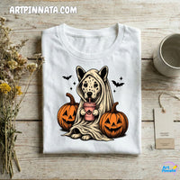 Polera Dog 1 Fantasma Halloween