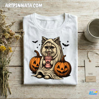 Polera Cat Fantasma Halloween