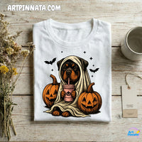 Polera Dog 3 Fantasma Halloween