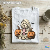 Polera Dog 4 Fantasma Halloween