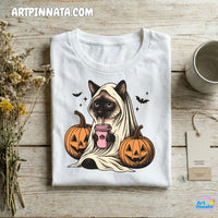 Polera Cat Fantasma Halloween