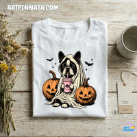 Polera Dog 4 Fantasma Halloween
