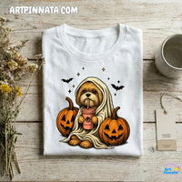 Polera Dog 2 Fantasma Halloween