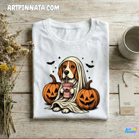 Polera Dog 3 Fantasma Halloween