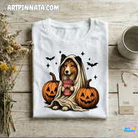 Polera Dog 1 Fantasma Halloween