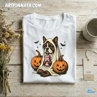 Polera Dog 3 Fantasma Halloween