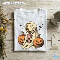 Polera Dog 3 Fantasma Halloween
