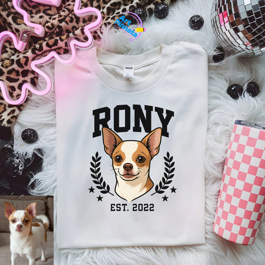 Polera Personalizada Mascota/ Estilo "RockStar"