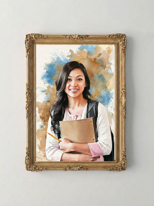 Retrato Enmarcado Persona Personalizado Estilo hermoso Personal 1