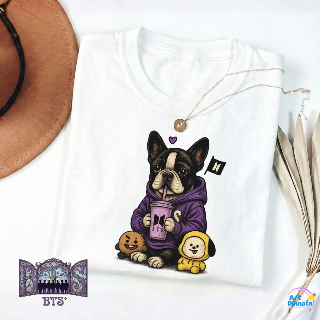 Army Polera BTS - Boston Terrier