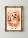 Retrato de Mascota Enmarcado Personalizado