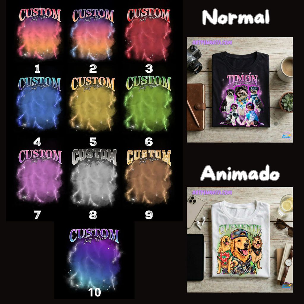 Poleras Personalizada Vintage - Animada