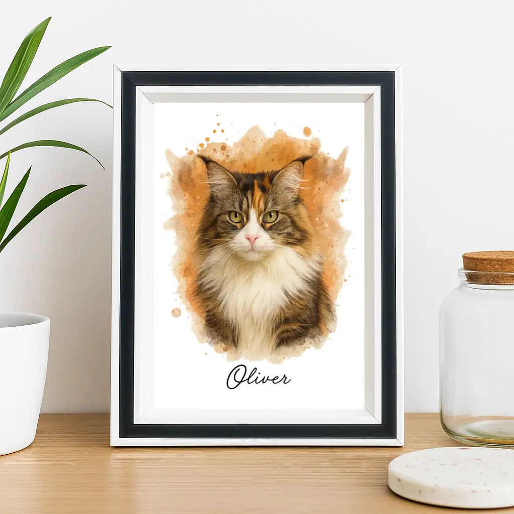 Retrato personalizado Mascota/ Estilo "SunBurst Splash"