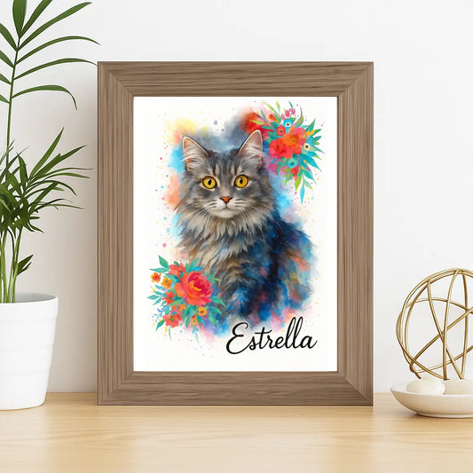 Retrato personalizado Mascota/ Estilo "Aquaremia"