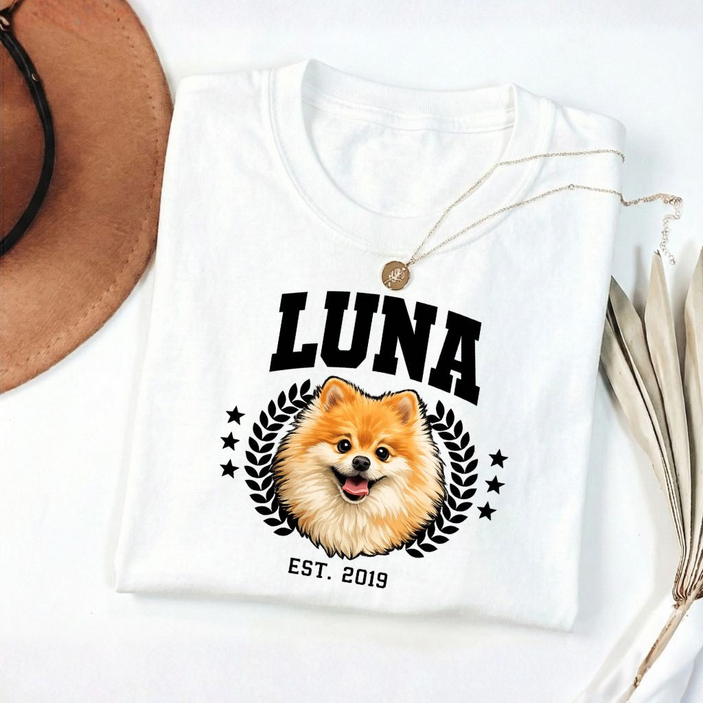 Polera Personalizada Mascota/ Estilo Boston Style