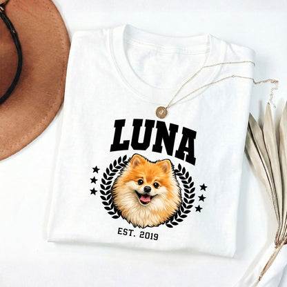 Polera Personalizada Mascota/ Estilo Boston Style