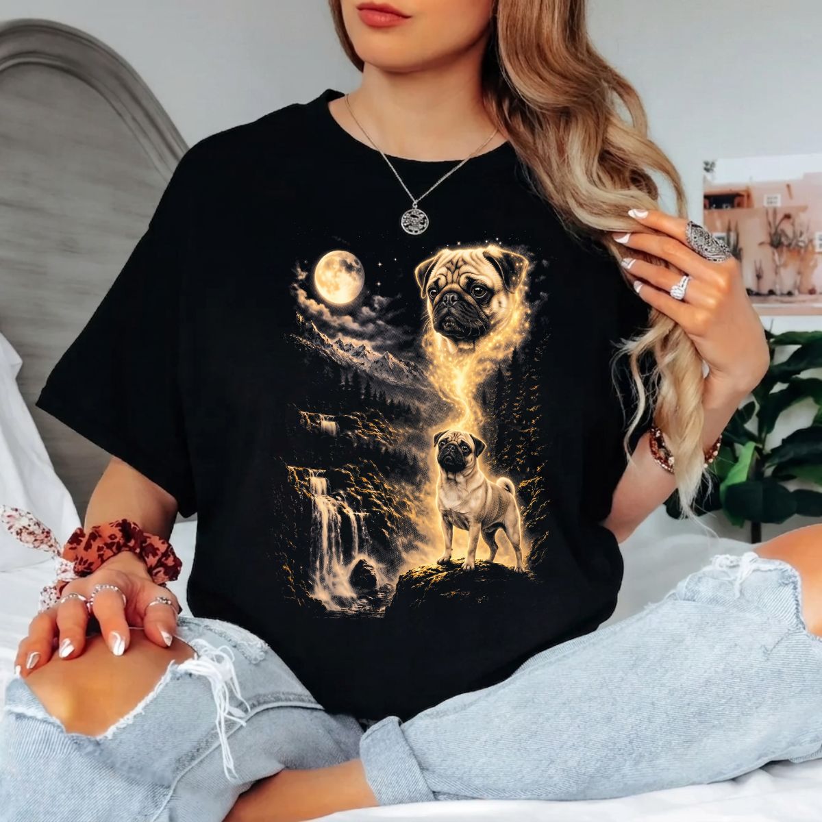 Polera Personalizada Mascota/ Inspirador Semitono (Solo Polera negra)