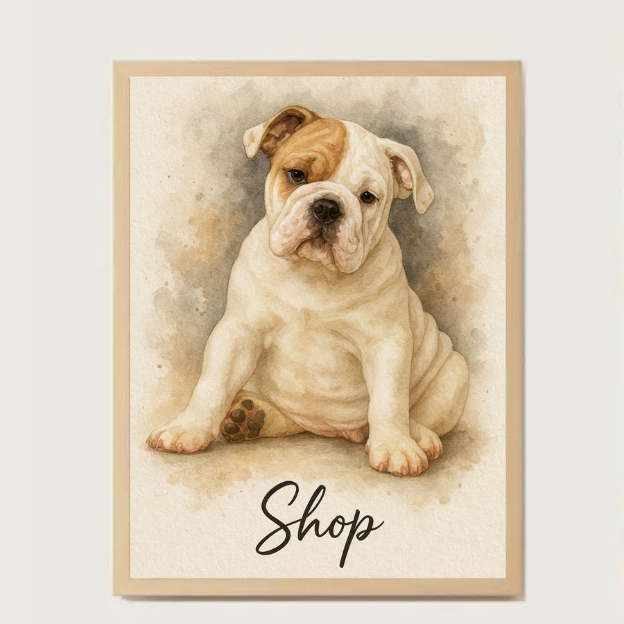 Retrato de Mascota Enmarcado Personalizado