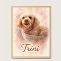 Retrato de Mascota Enmarcado Personalizado