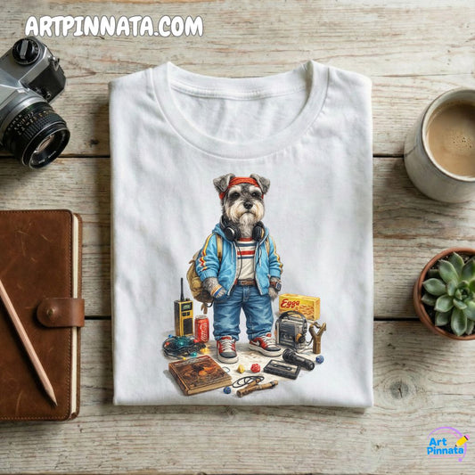 Artpinnata Style polera - Schnauzer- Stranger Style