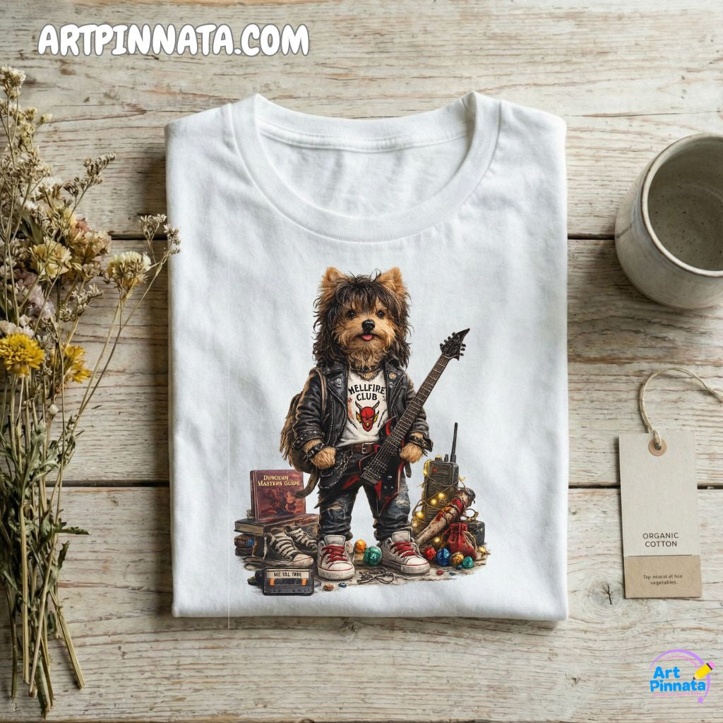 Artpinnata Style polera - Yorkshire Terrier- Stranger Style