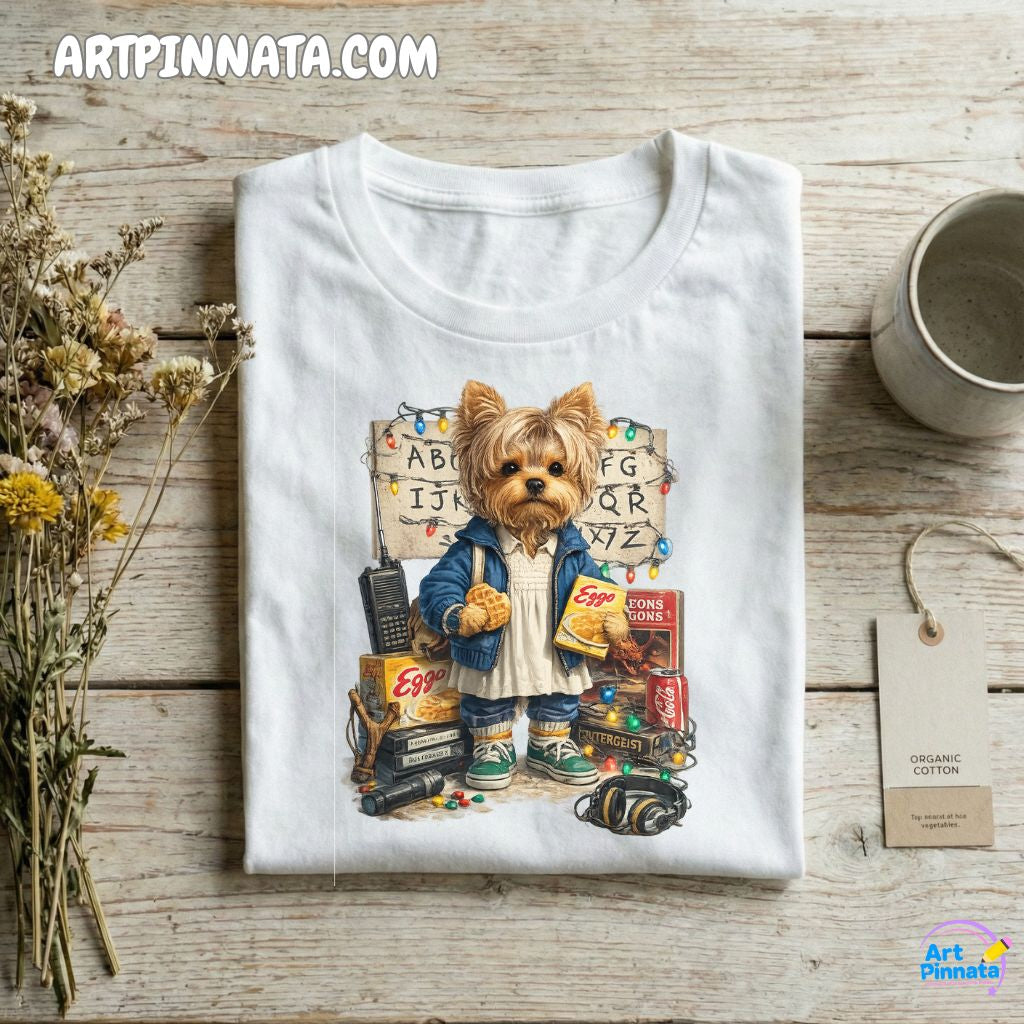 Artpinnata Style polera - Yorkshire Terrier- Stranger Style